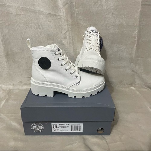 Palladium white canvas chunky - white,